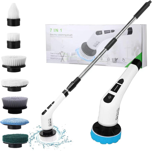 Transform Your Cleaning Routine with the Ultimate Electric Spin Scrubber - 7 in 1 Cordless Power Brush for Effortless Bathroom, Kitchen, and Floor Cleaning!